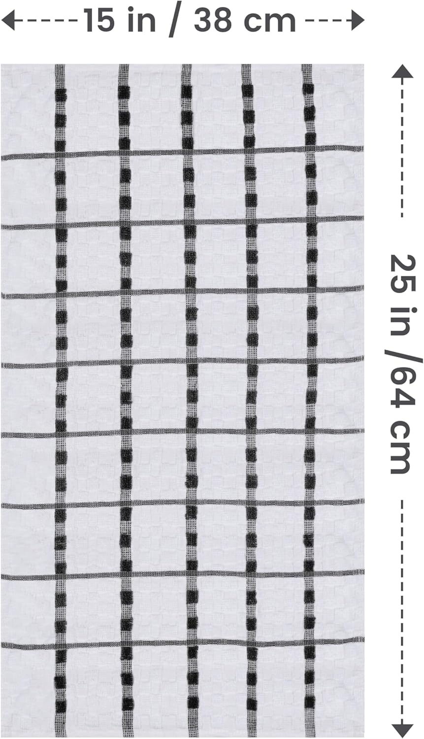 Utopia Towels - serviettes de cuisine - 38x64cm - 100% coton, lavables en machine, lot de 12