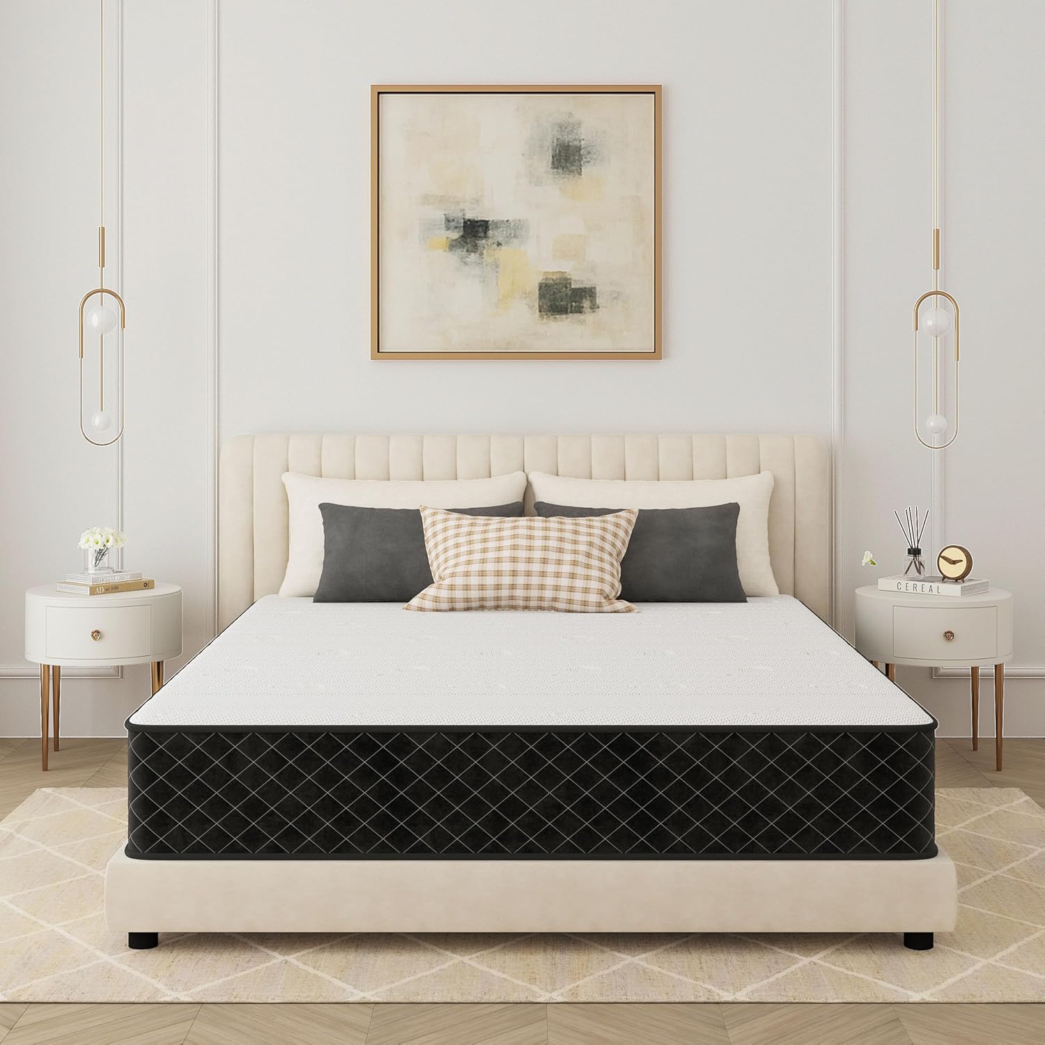 PurrJoys - Matelas 80x200 cm - ressorts ensachés, 7 zones, Oeko-TEX, 25 cm