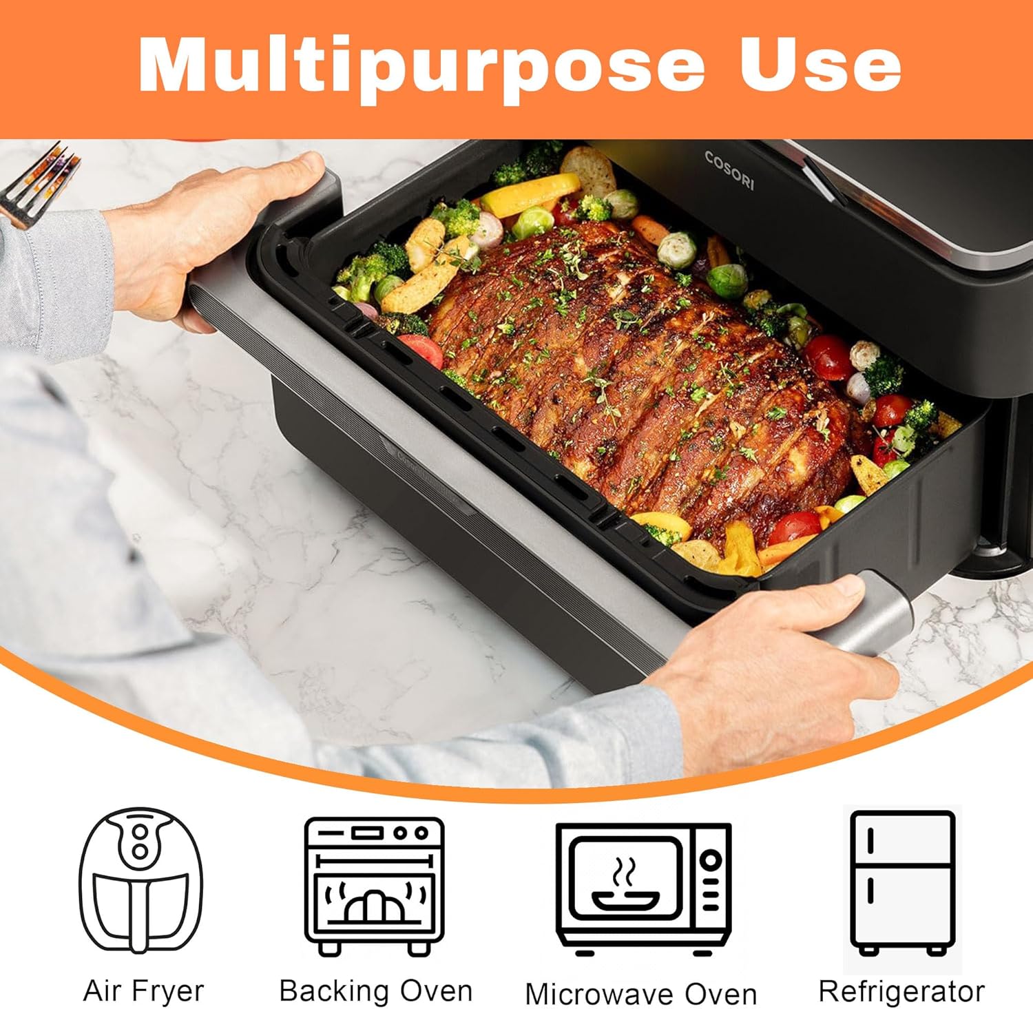 Moule silicone air fryer - lot de 3 - compatible Cosori 10L - accessoires résistants Twinfry