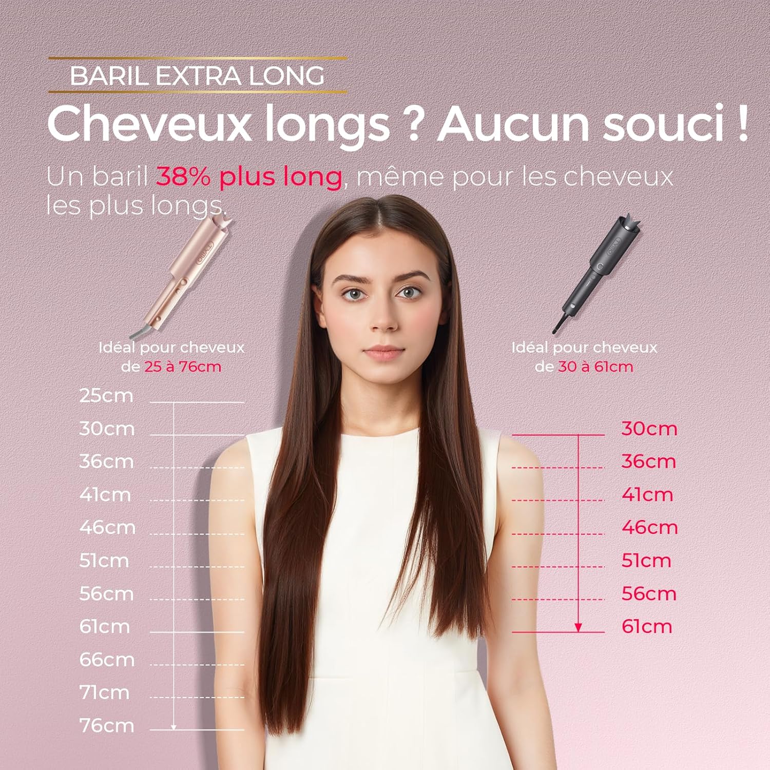 TYMO - Curlpro Plus - 32mm - boucleur automatique, anti-brûlure, chauffage rapide