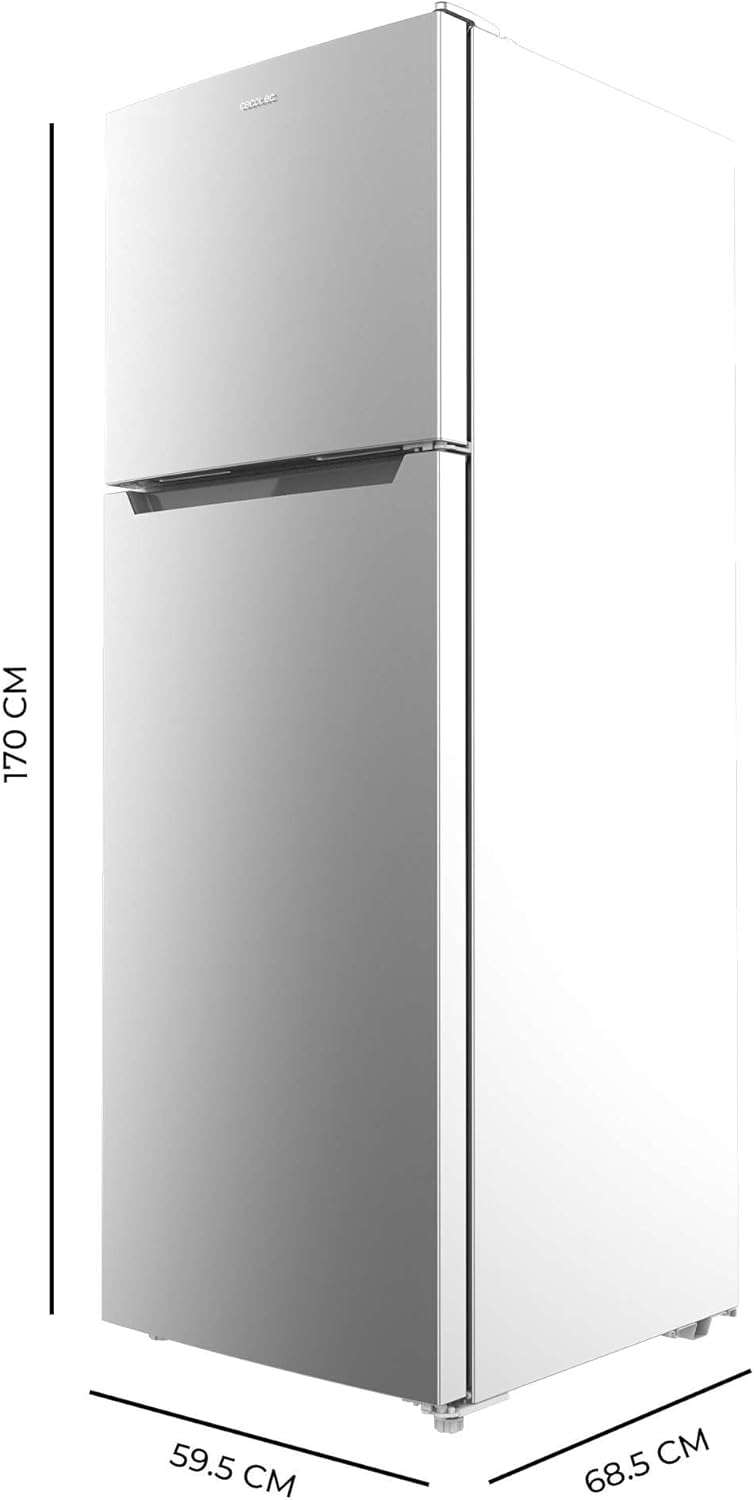 Cecotec - Bolero CoolMarket 2D - 348L - Inox, NoFrost, basse conso, 2 portes, compresseur Inverter, 348NF