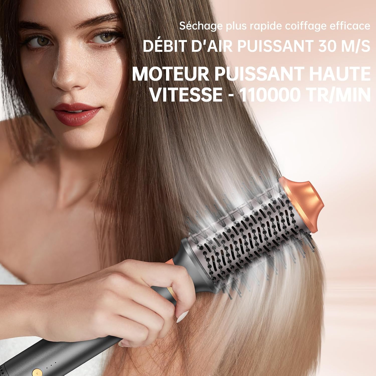 Airstyler multifonction 7 en 1 - sèche-cheveux/boucleur/lisseur - coiffage polyvalent