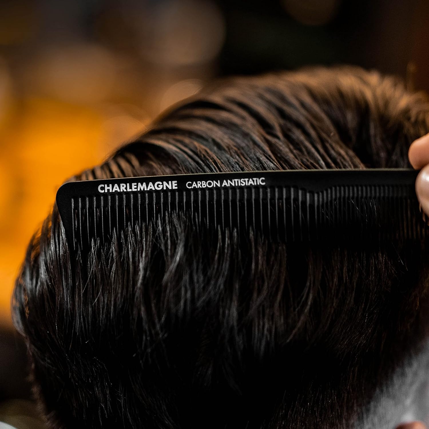 Peigne cheveux - carbone incassable double face antistatique, coiffage homme/femme, qualité premium