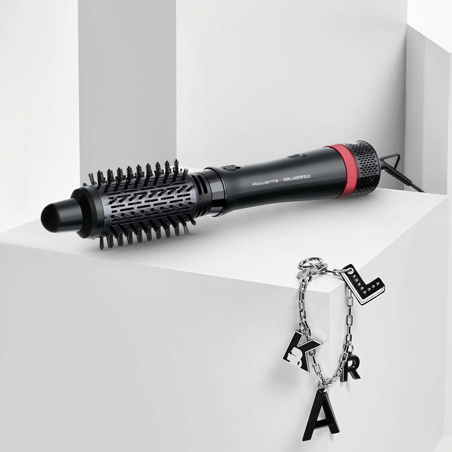 Rowenta - Express Style brosse chauffante 5-en-1 - Keratin & Glow, brillance, accessoirisée - CF635LF0