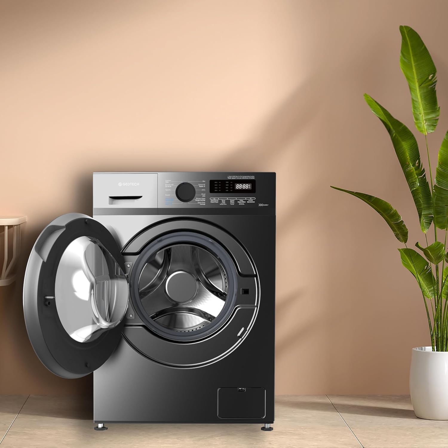 GEDTECH - Lave-linge frontal 7kg, 1200 tr/mn, 16 programmes, éco, GLL71200BL