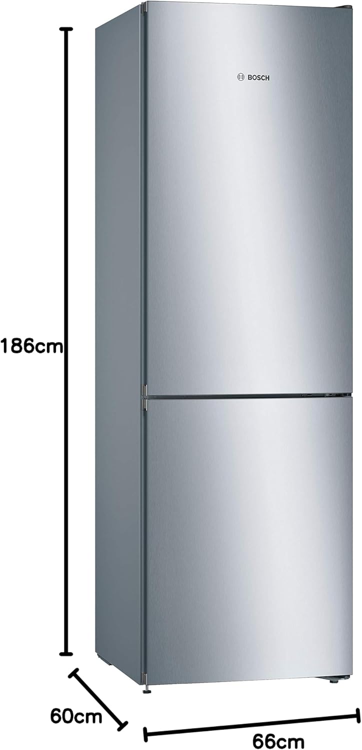 Bosch - KGN36VLED Série 4 - 186x60 cm - 326L - inox, KGN36VLED