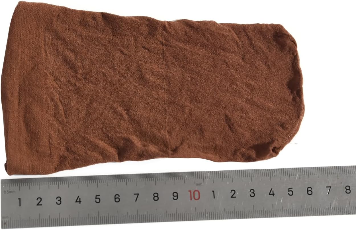 Bonnet de perruque nylon unisexe - lot de 12 - respirant, marron foncé