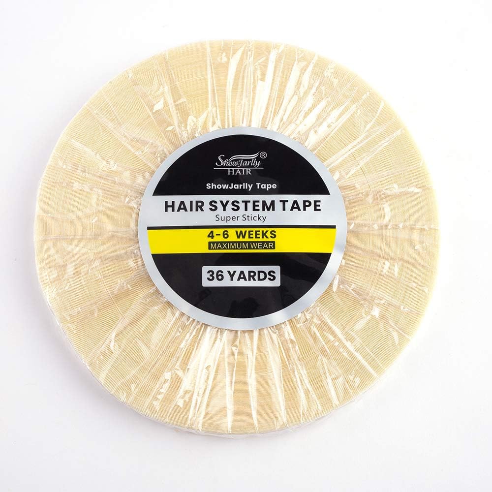 ShowJarlly - rouleau ruban adhésif lace extra fort - 0.8cm x 36Yards