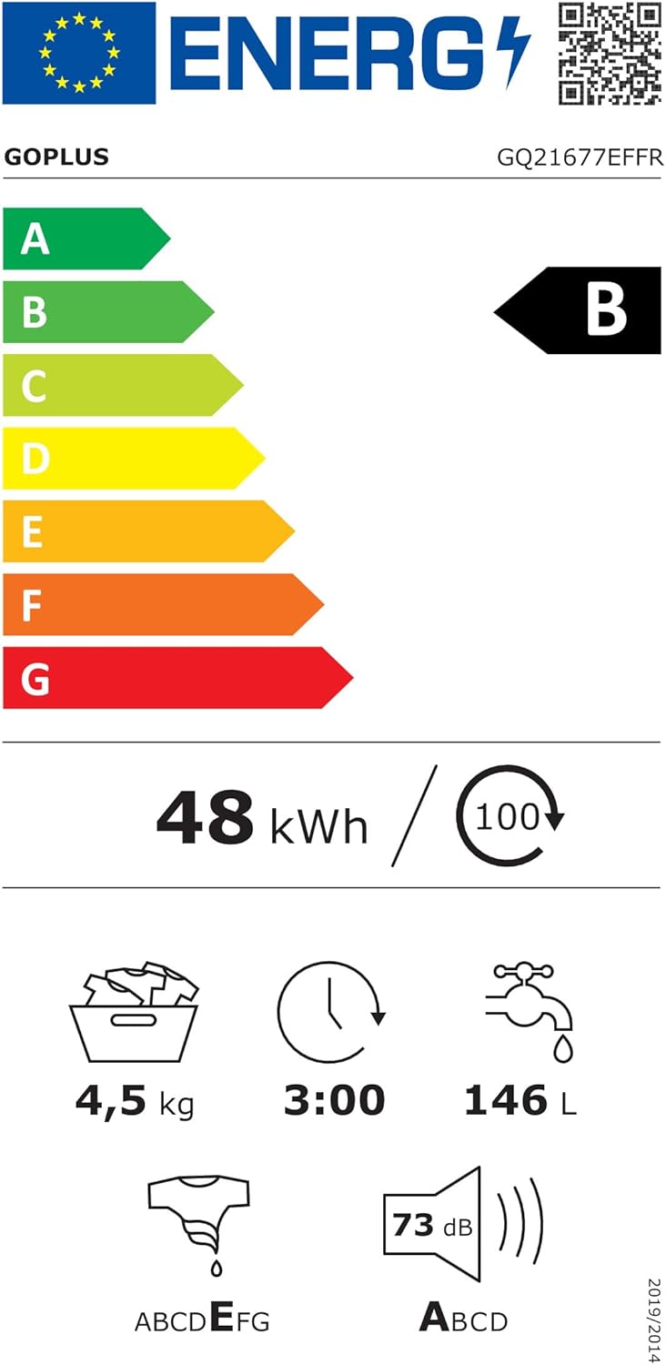 GOPLUS - lave-linge série - 50x50x85 cm - 4,5kg, 10 programmes, LED
