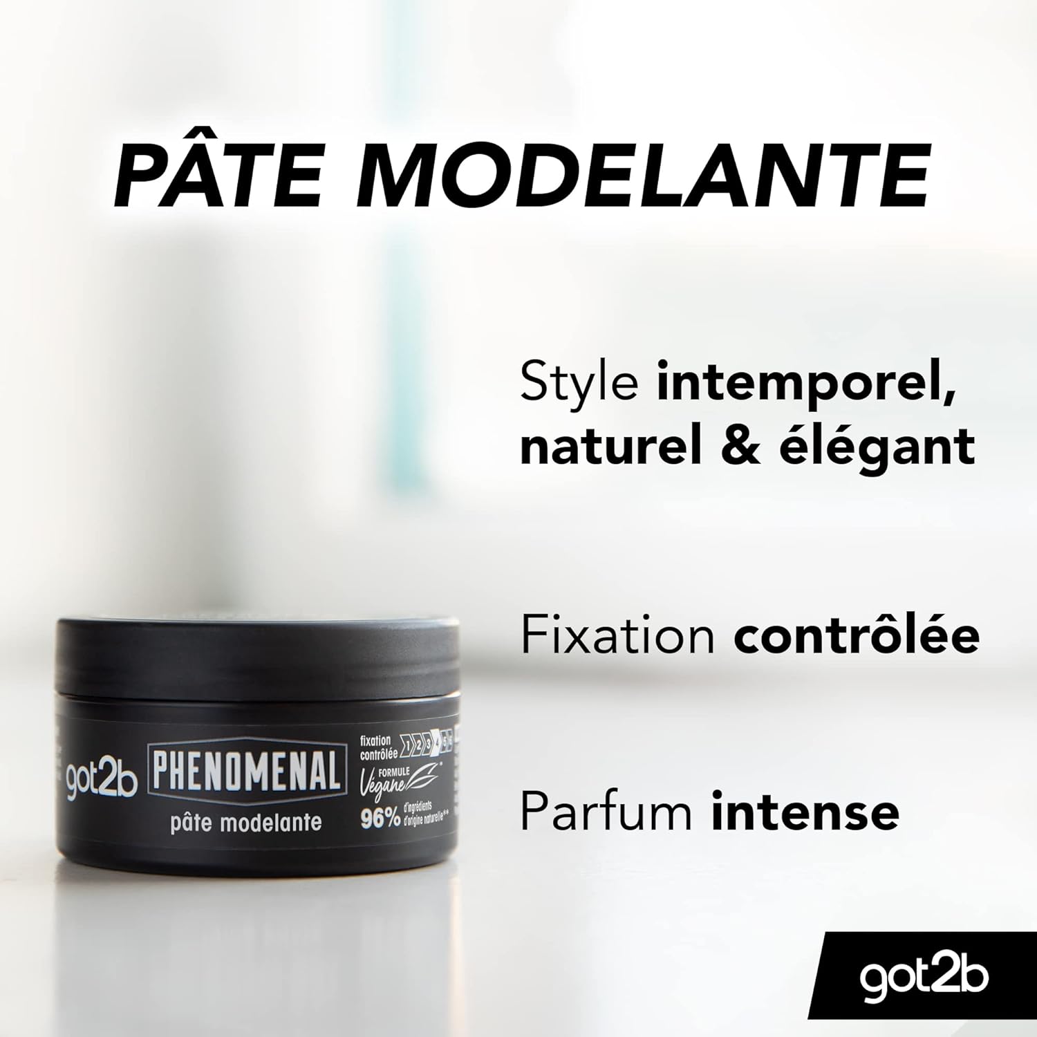 Schwarzkopf - Got2b PhenoMENal - 2x100ml - pâte coiffante naturelle, fixation contrôlée