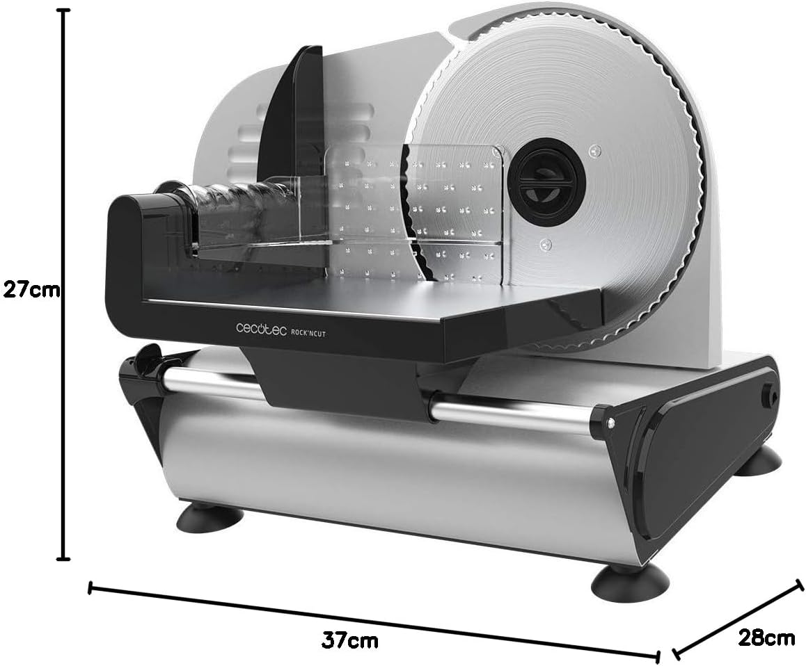 Cecotec - Rock'nCut trancheuse - 190 mm - 150 W, épaisseur 0-15 mm