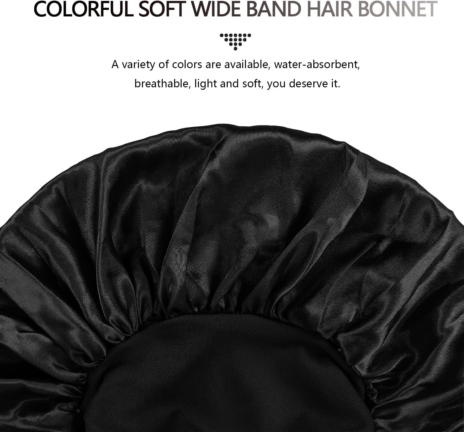 Bonnet satin cheveux nuit - lot de 2 - protection soie, femme, taille unique