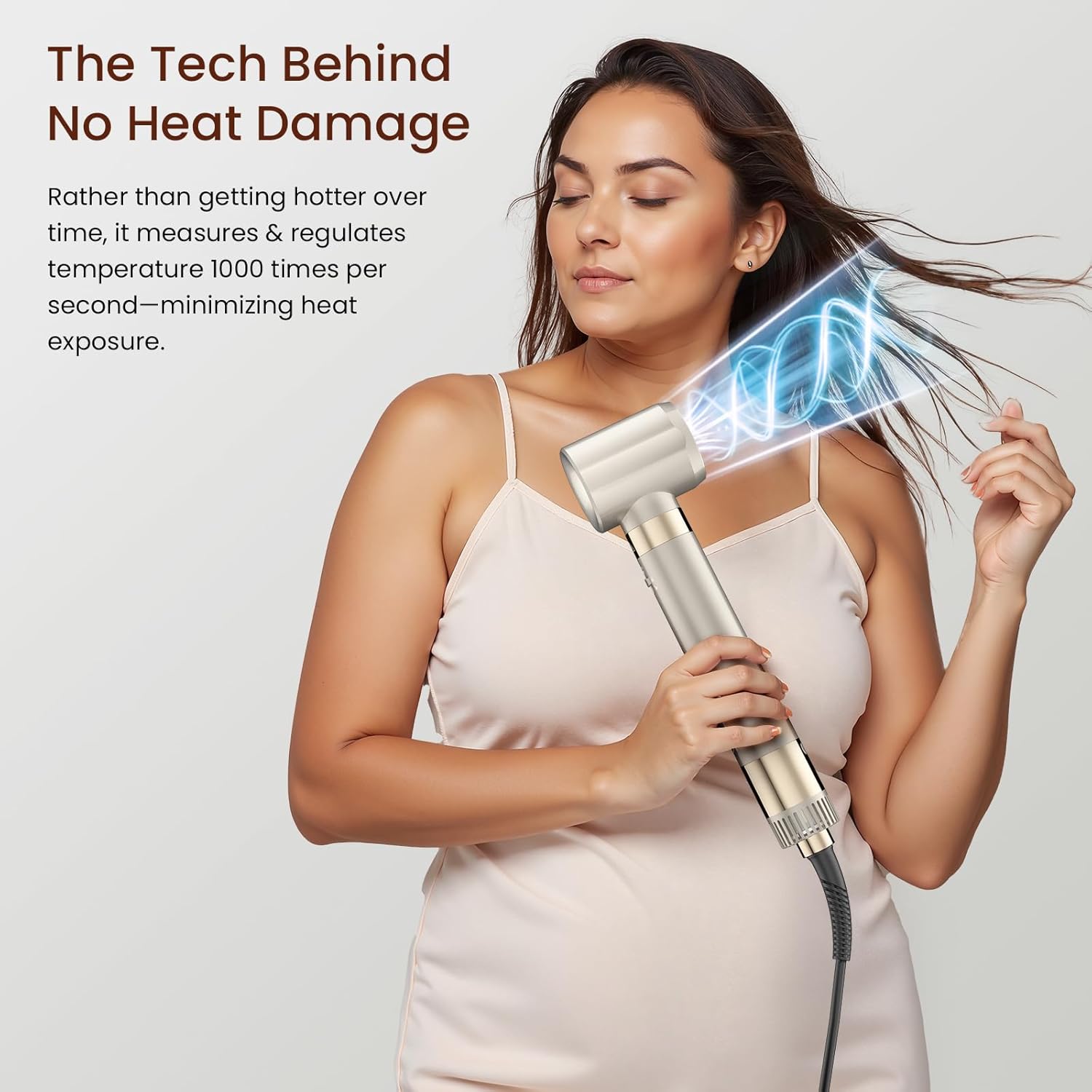 MESCOMB - Air Styler 5 en 1 - brosse chauffante, sèche-cheveux, style polyvalent, protection thermique