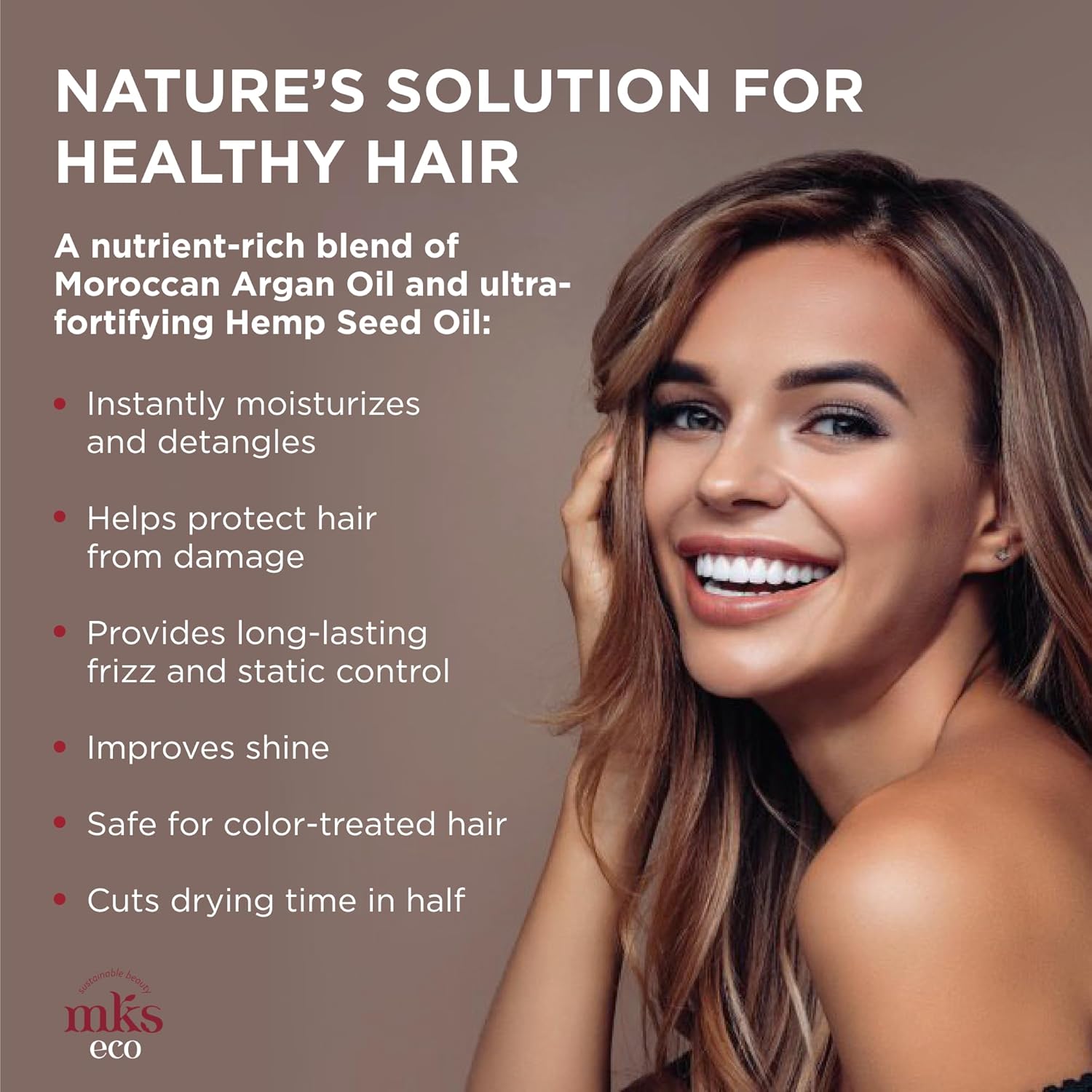 Earthly Body - MKS eco X - 120 mL - spray démêlant argan chanvre vegan