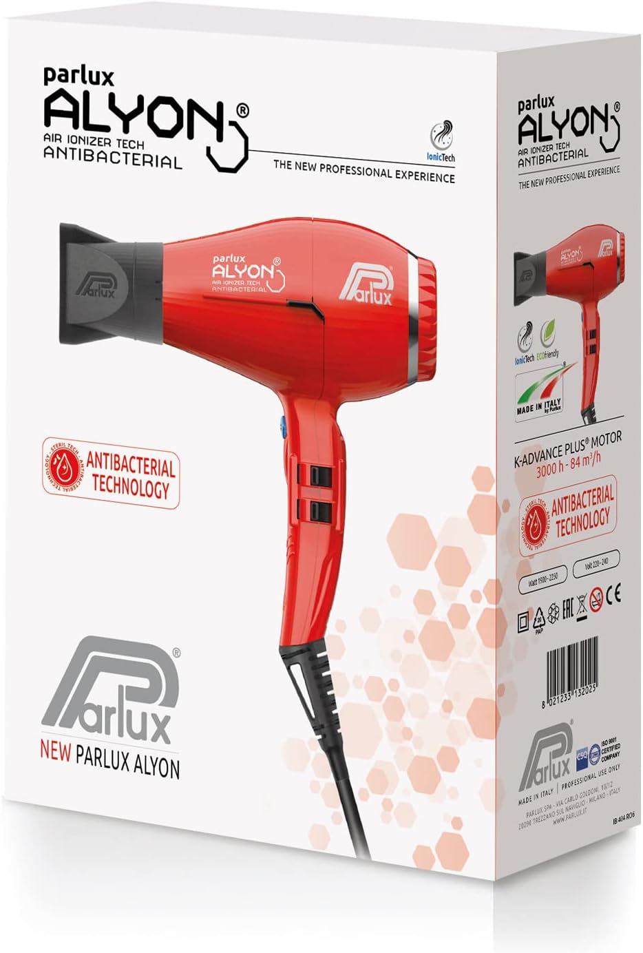 Parlux - Alyon série - séchoir compact - moteur puissant, léger