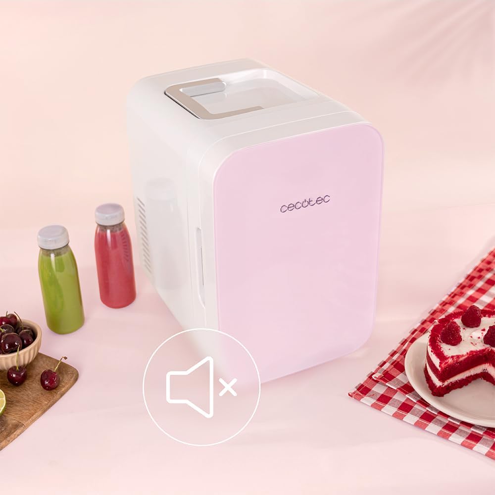 Cecotec - Mini frigo Bolero MiniColing 10L - chaud/froid, 12-220V, Bahamas Pink