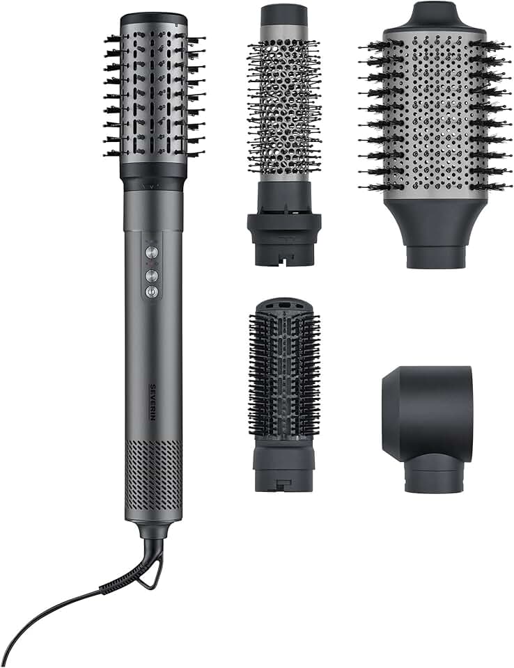SEVERIN - Brosse soufflante Multi Style 5en1, 1500W, ionique, WL 0684