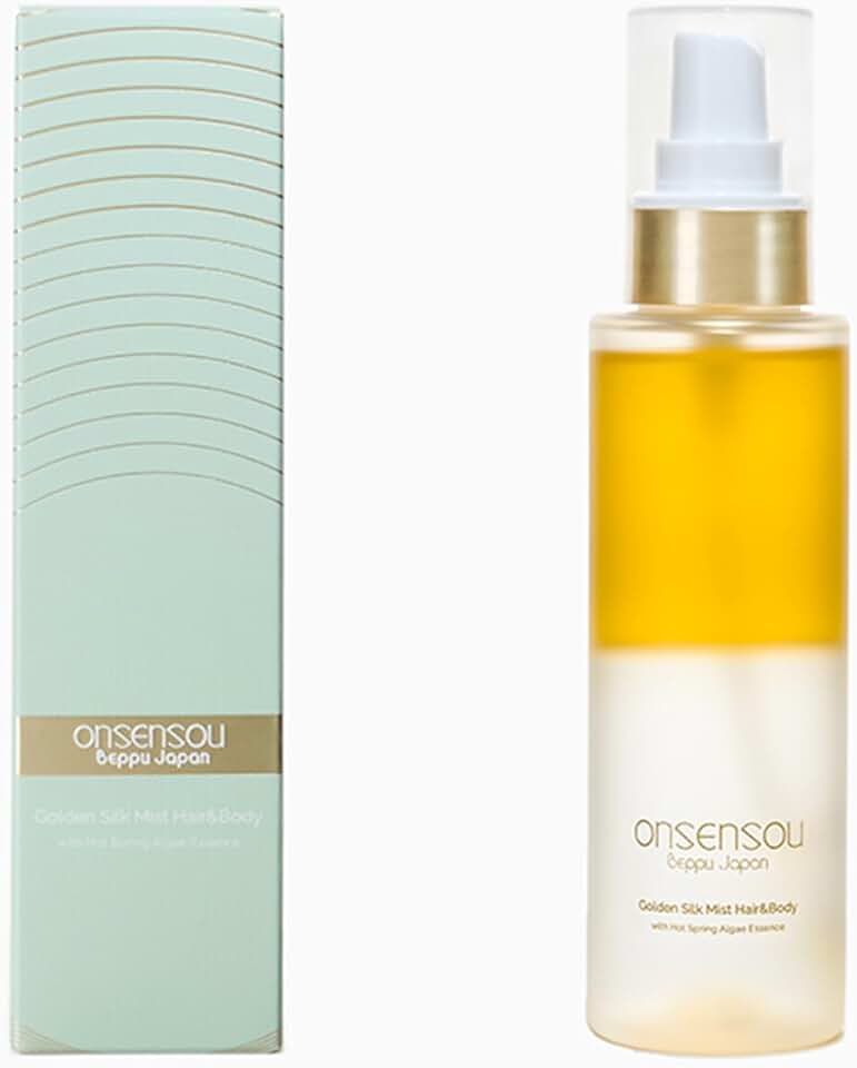 Huile capillaire - Gold Mist 95ml - spray hydratant corps et cheveux - soin cuticules, peau sèche, fabriqué au Japon