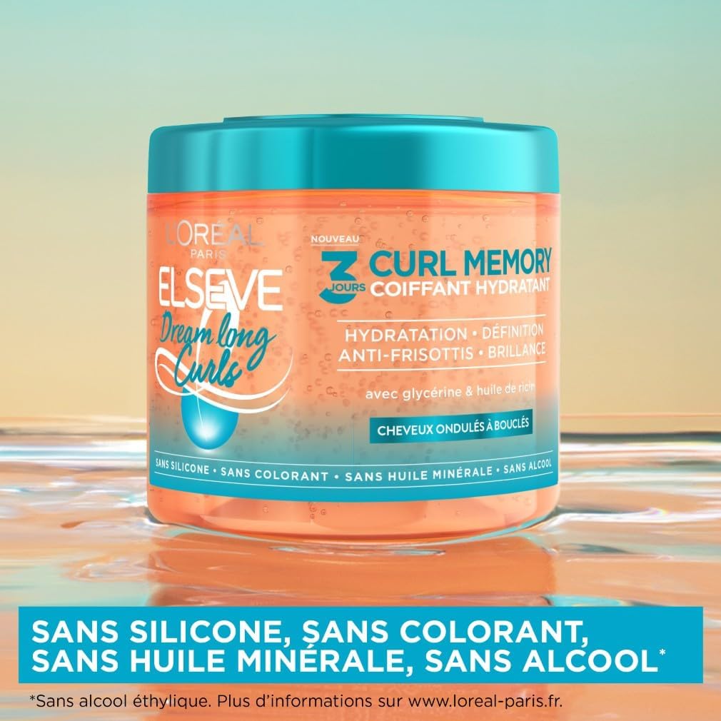 L'Oréal Paris - Dream Long Curls Gel coiffant boucles 400ml - ricin, glycérine, sans silicone