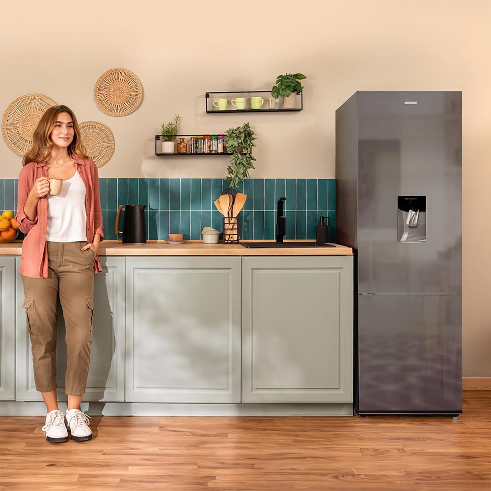 Cecotec - Bolero CoolMarket série - 250L, No Frost, distributeur eau, porte réversible, 250WD