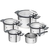 ZWILLING Batterie de Cuisine en Acier Inoxydable Simplify, 5 Pièces, Tamis intégré au Couvercle, ...