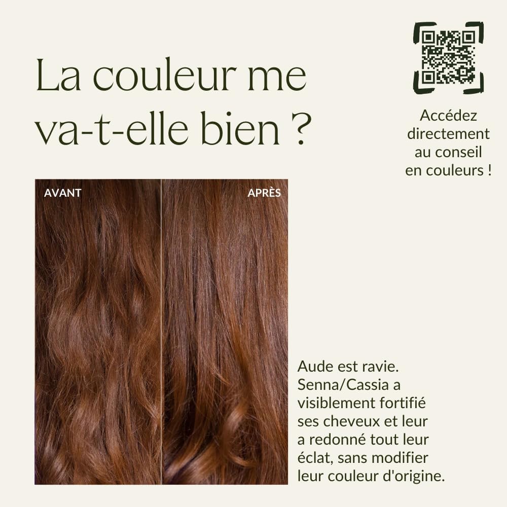 Khadi - Senna Cassia - 100 g - soin intensif incolore, brillance, volume