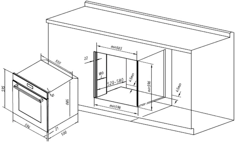 Cecotec - Bolero Hexa, 77L, 2800W, pyrolyse, vapeur, 4 fonctions, C136000