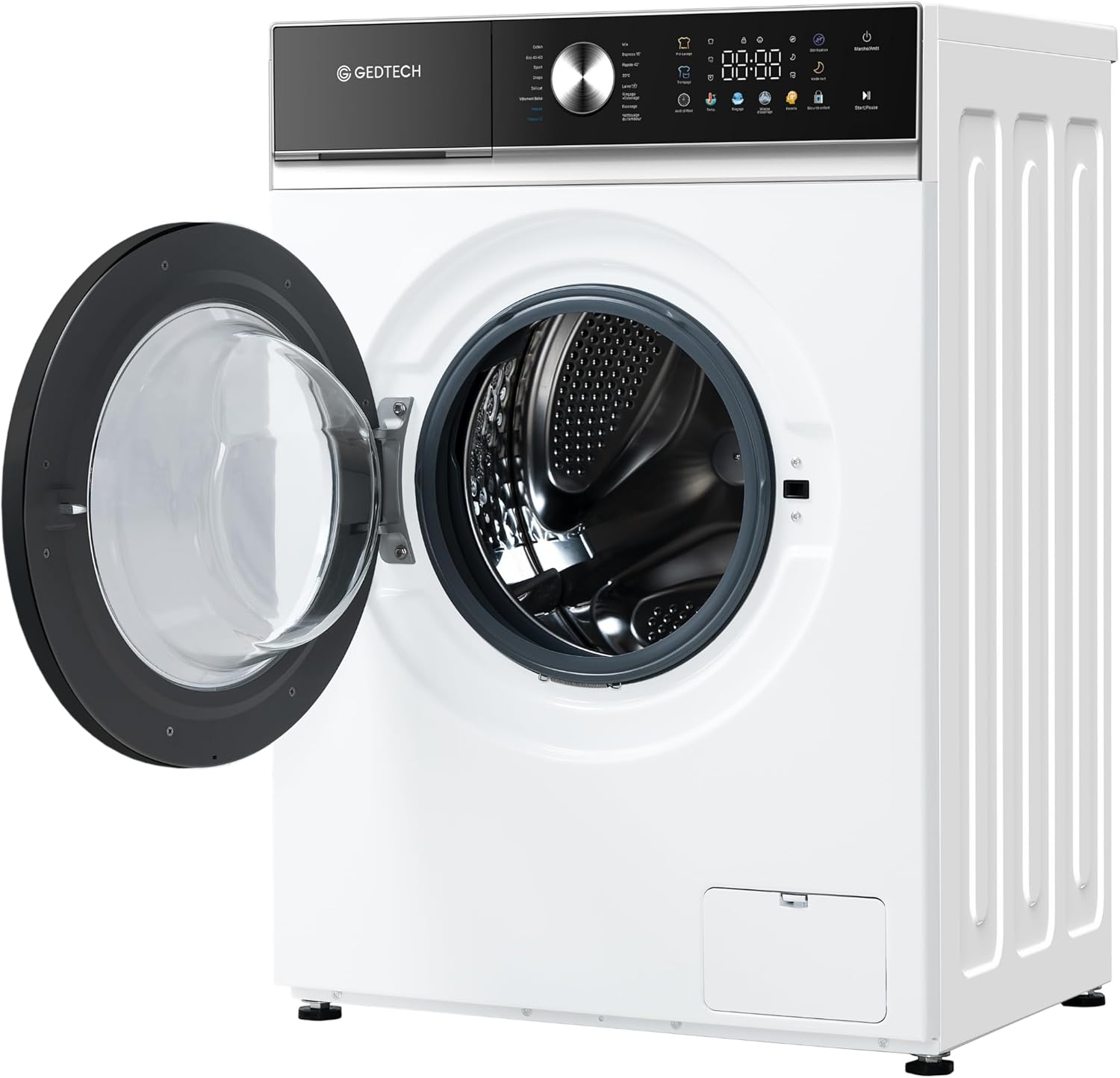 GEDTECH - Lave-linge frontal 9Kg LED - 1400tr/mn, 16 programmes, éco GLLPS91400WH