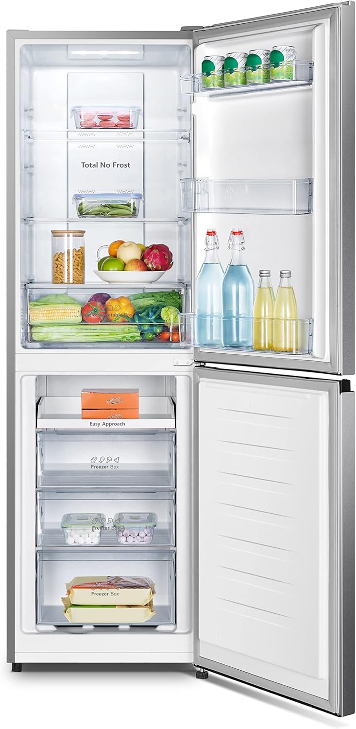 Hisense - RB327N4AD2 - 256L - réfrigérateur-congélateur, argent, autoportant, F